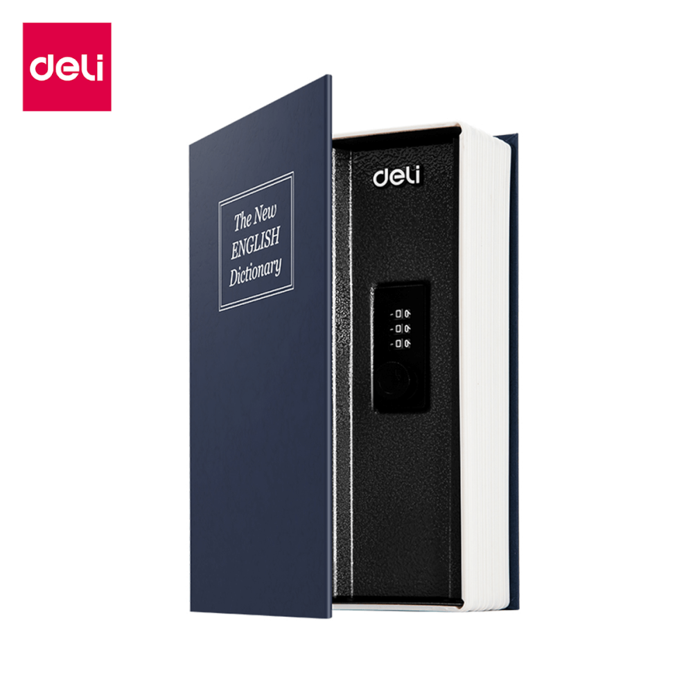 เซฟสมุด เซฟหนังสือ DELI ET647-BL-01 ปลดล็อคด้วยรหัส_7